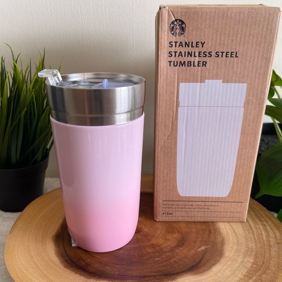 Stanley + Starbucks Korea Cherry Blossom stainless steel tumbler 473ml (16oz) - Picture 5 of 12